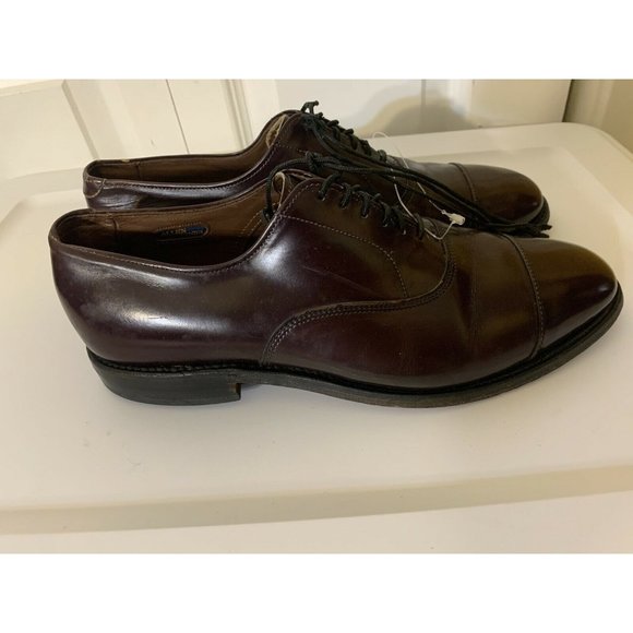 Allen Edmonds "PARK AVENUE" Men's Sz 8D Cap Oxfords USA Burgundy - Picture 5 of 9